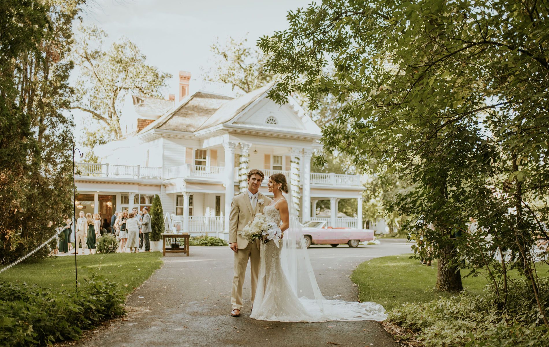 Front View of the Norland Historic Estate, a Alberta Destination Wedding Venue