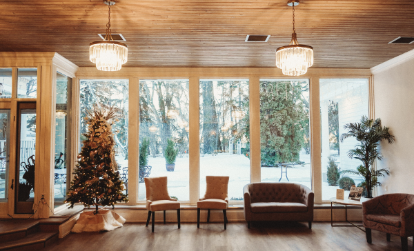 Indoor Reception area at The Norland Historic Estates, a Alberta Destination Wedding Venue