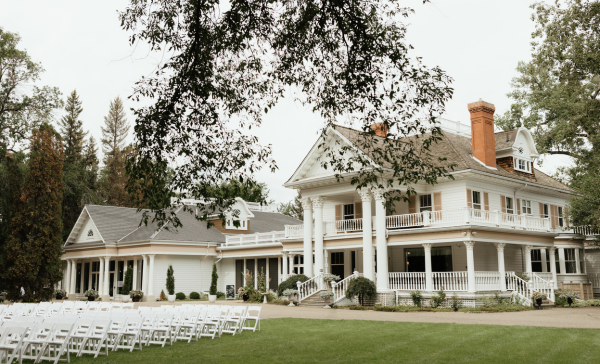 Front View of the Norland Historic Estate, a Alberta Destination Wedding Venue