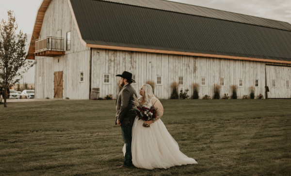 Front view of the Countryside Barn, Barn wedding venue in Alberta